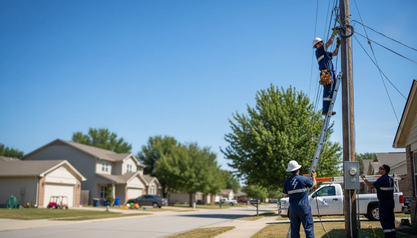 Residential electrician providing installation services in Waverly, MO